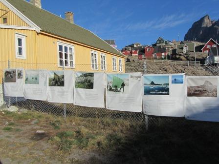 The open air exhibition in Uummannaq